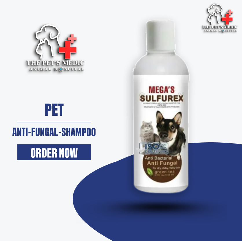 Mega Sulfurex Anti Bacterial Shampoo For Pets